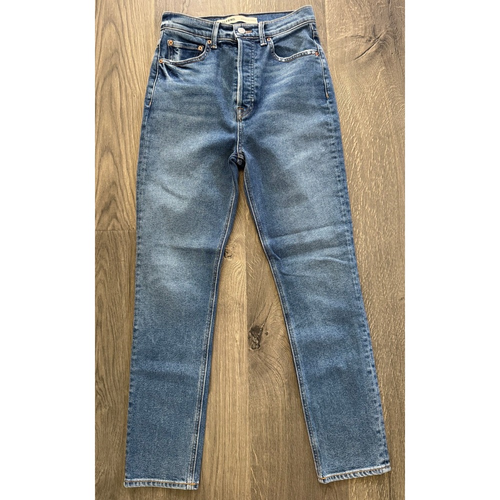 GRLFRND The Piper Super High Rise Slim Crop Jeans 25 Laurel Canyon Blue NWOT‎